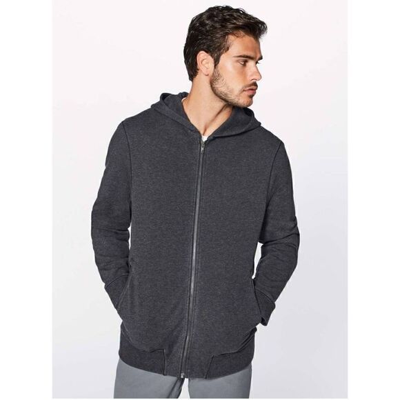 Men's Lululemon Cross Cut Hoodie gray M - Picture 1 of 6